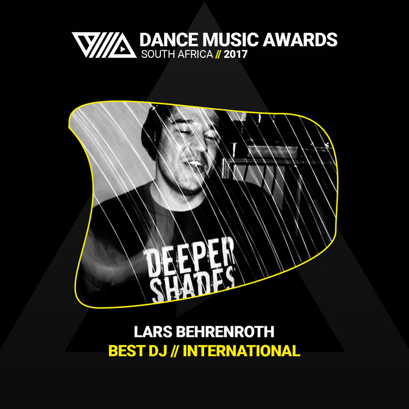 Lars Behrenroth wins Best International DJ Dance Music Awards South Africa