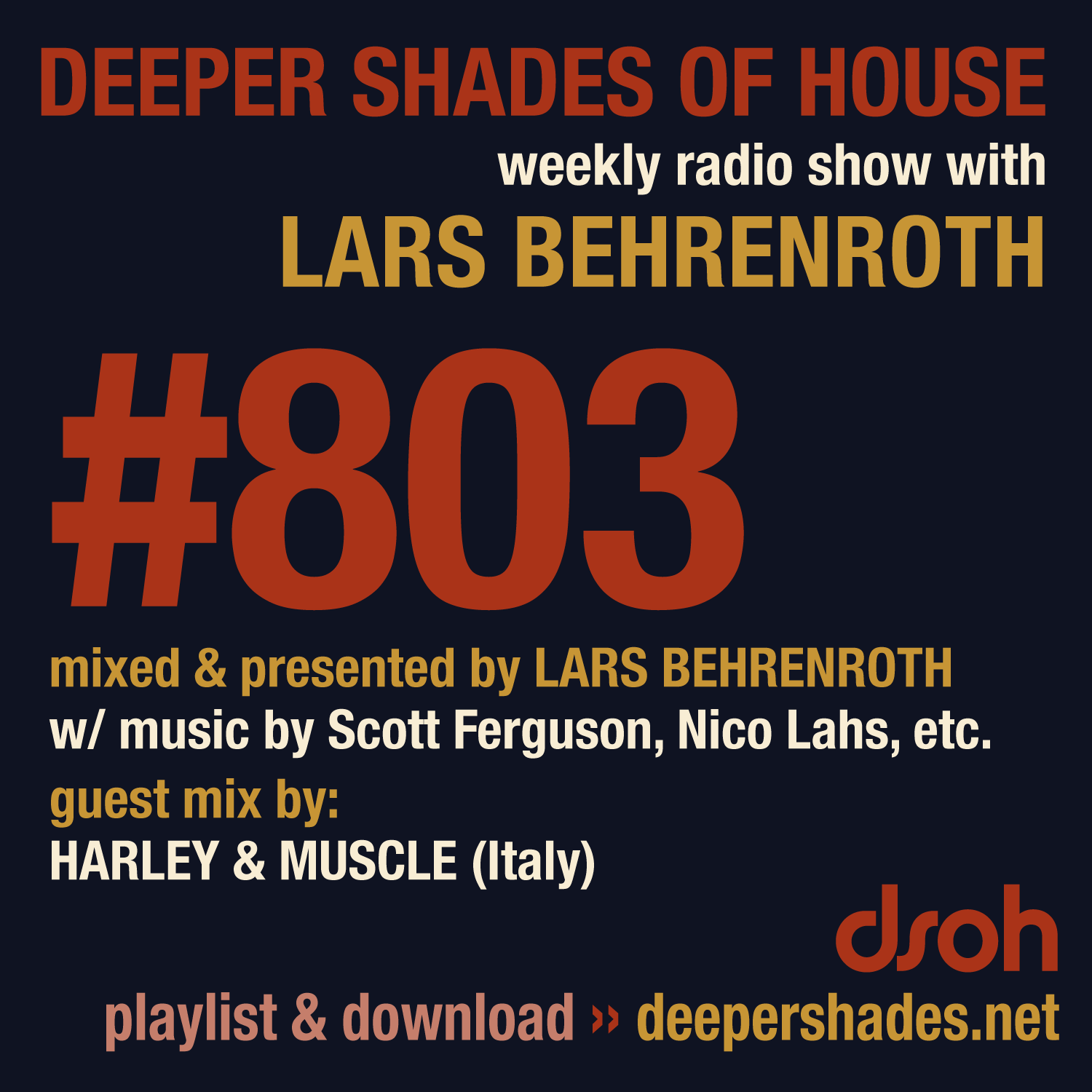 Deep House Radio Show Deeper Shades Of House 803