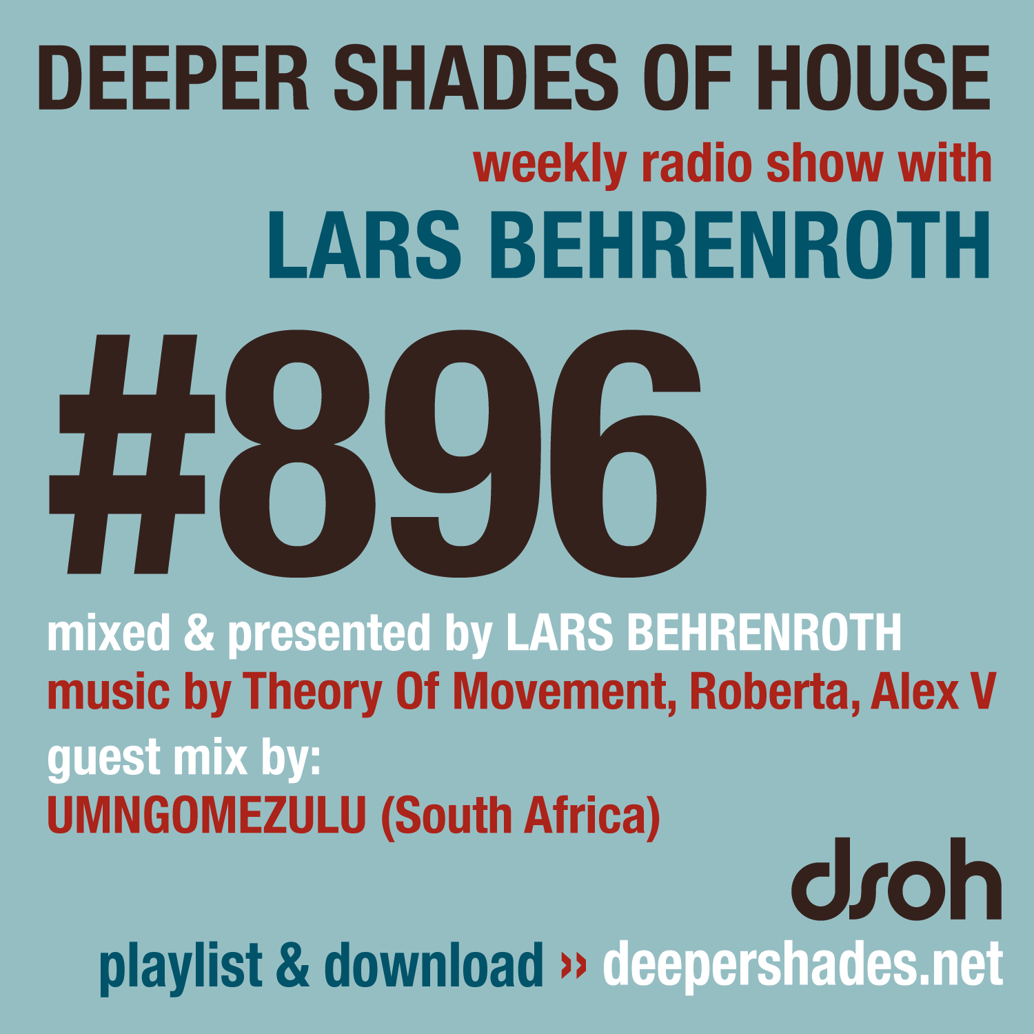 Deeper Shades of House Episode 896 Cover Art - Deep House Radio Show