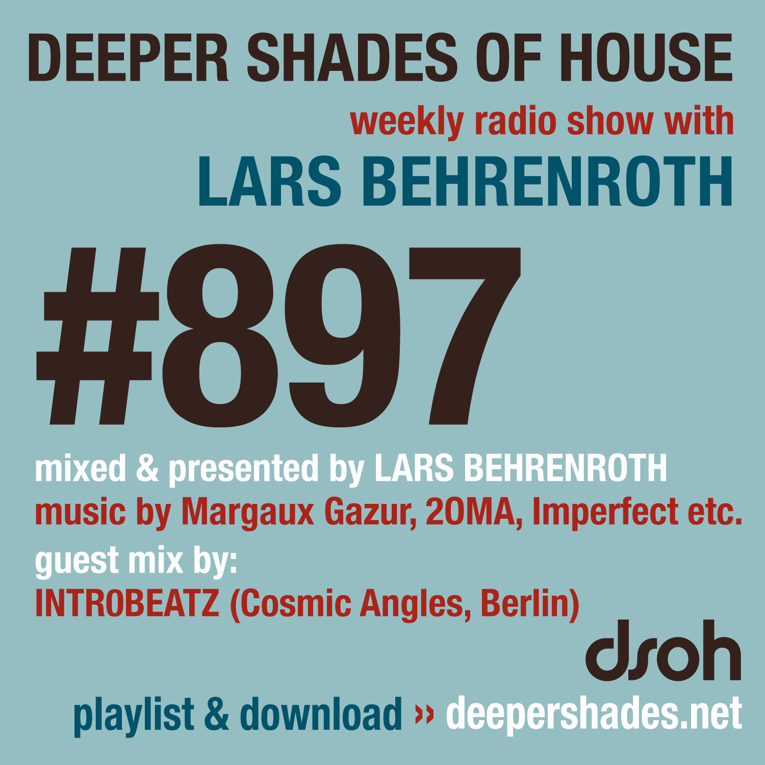 Deeper Shades of House Episode 897 Cover Art - Deep House Radio Show