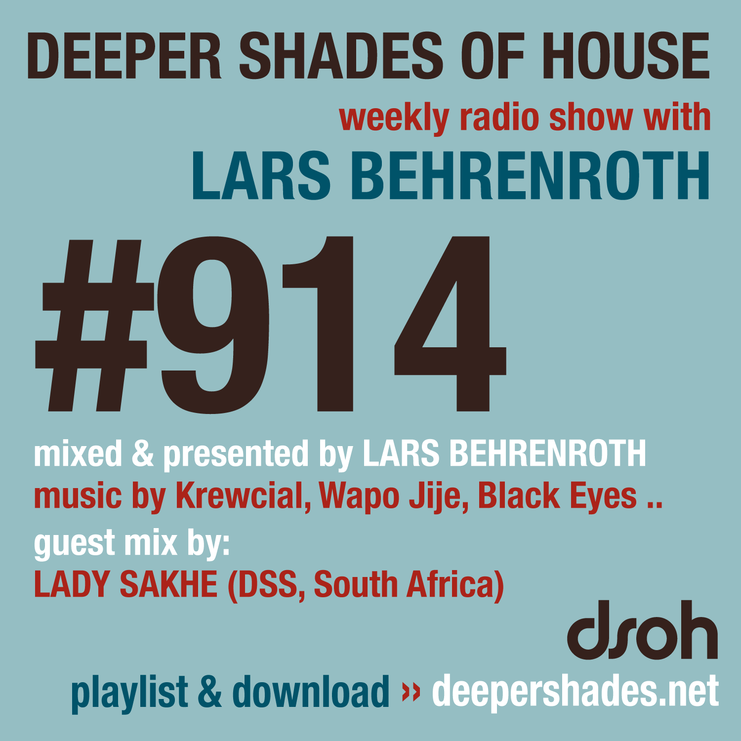 Deeper Shades of House Episode 914 Cover Art - Deep House Radio Show
