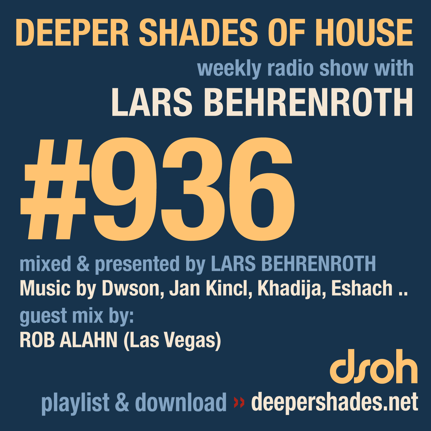 Deeper Shades of House Episode 936 Cover Art - Deep House Radio Show
