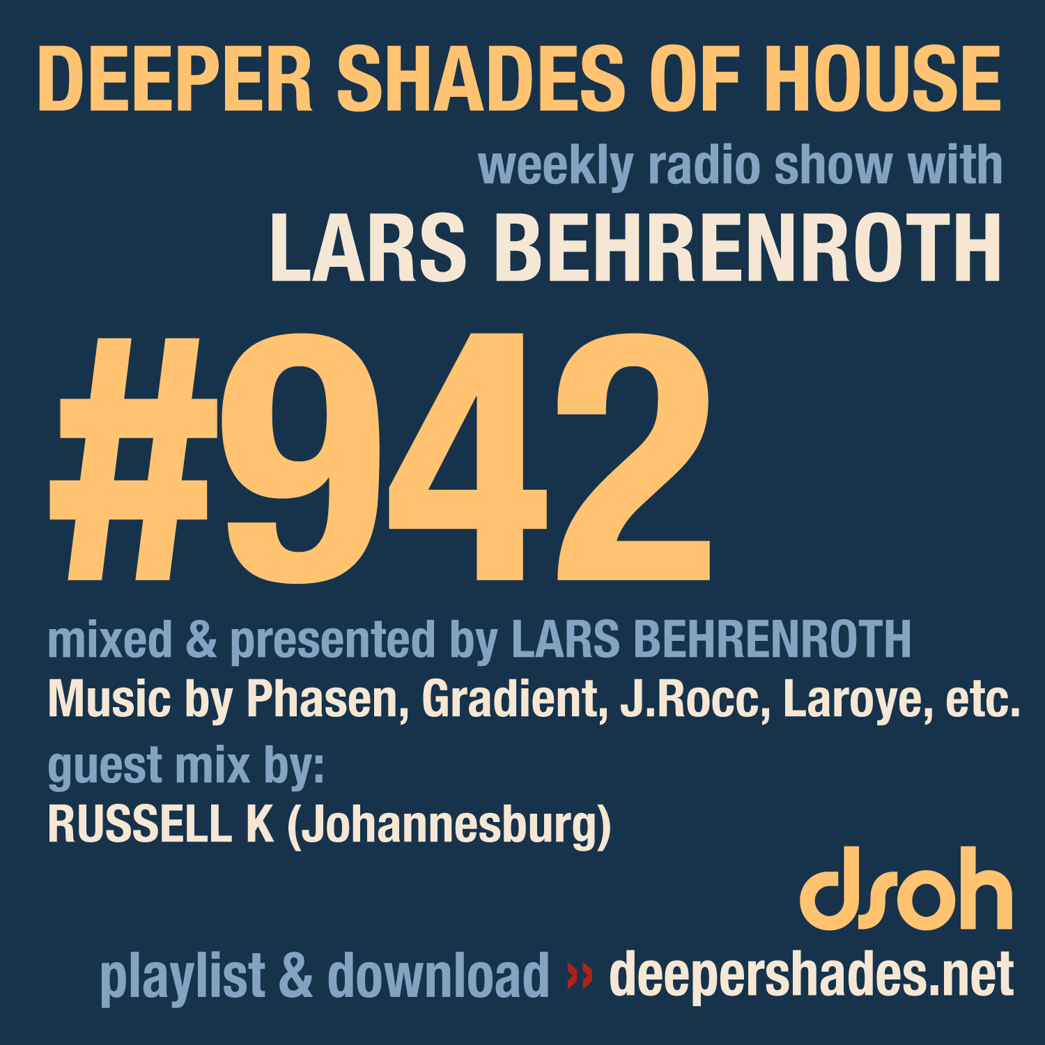 Deeper Shades of House Episode 942 Cover Art - Deep House Radio Show
