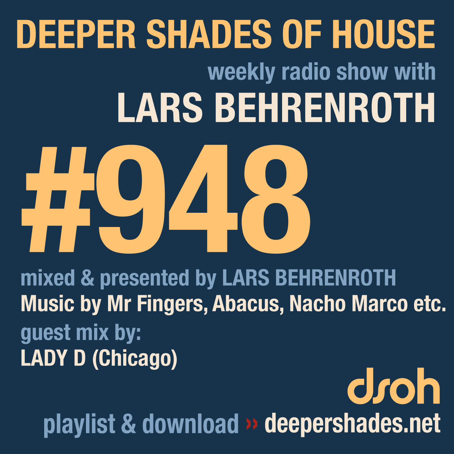 Deeper Shades of House Episode 948 Cover Art - Deep House Radio Show