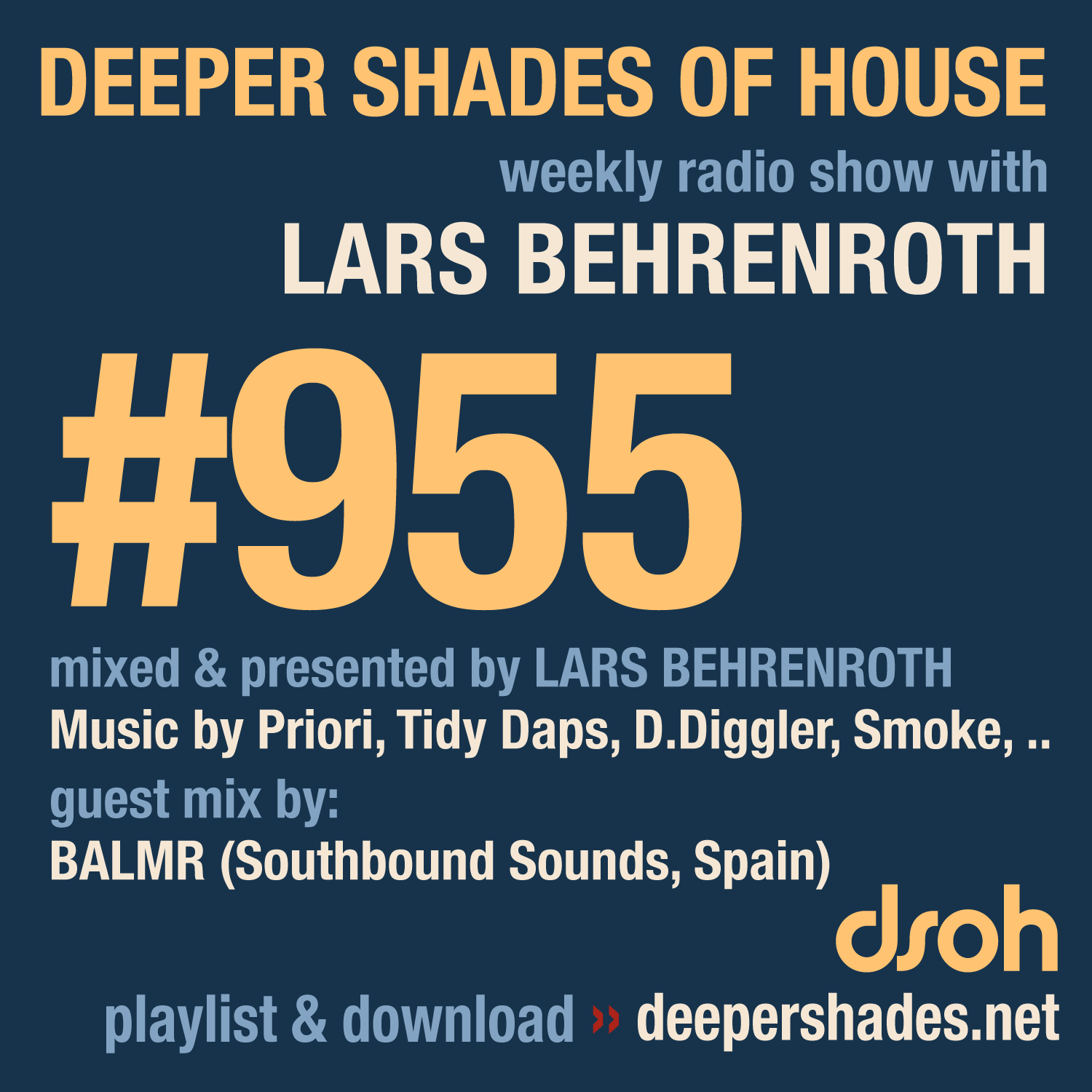 Deeper Shades of House Episode 955 Cover Art - Deep House Radio Show