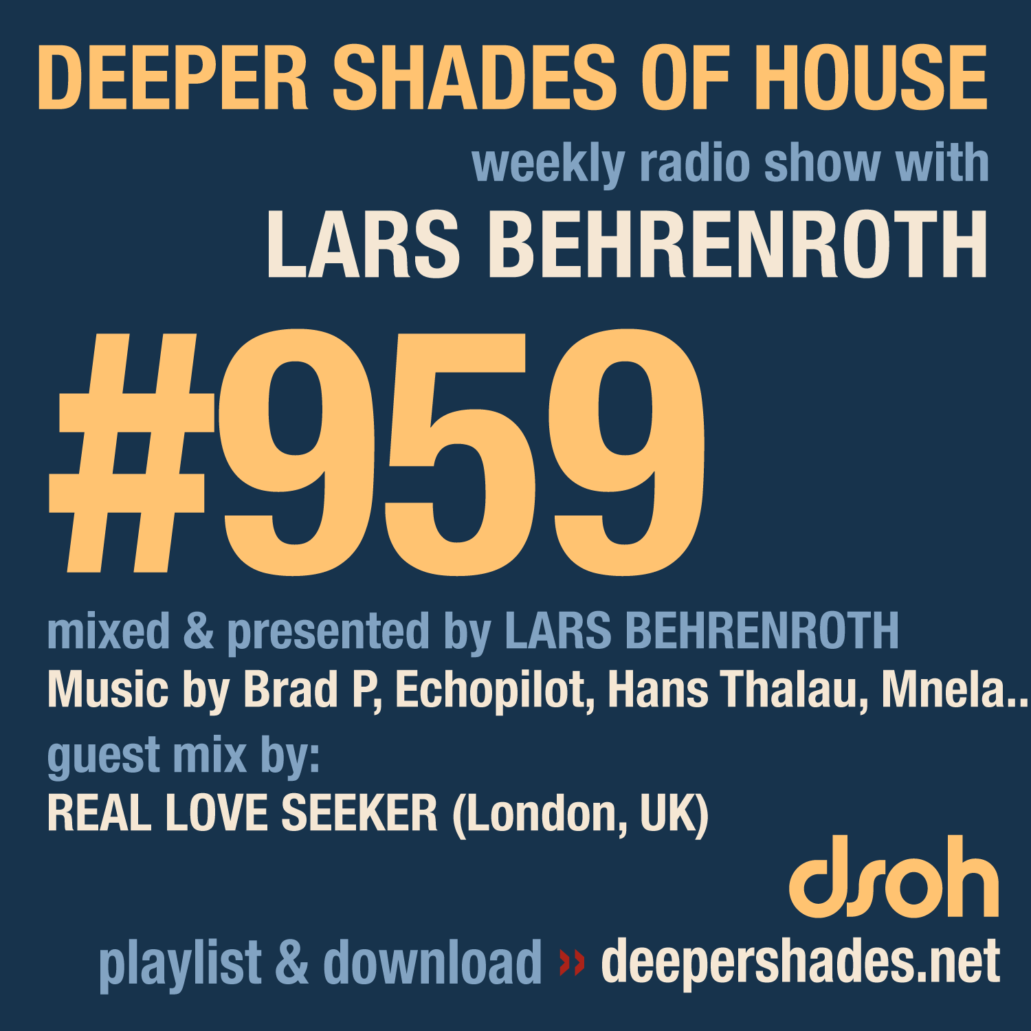 Deeper Shades of House Episode 959 Cover Art - Deep House Radio Show