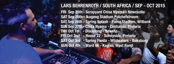 Lars Behrenroth in South Africa - September - October 2015