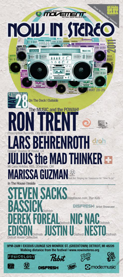 Now In Stereo May 28th 2011 in Detroit